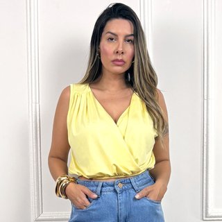 Blusa 4 em 1 Amarelo Manteiga - Dress Code