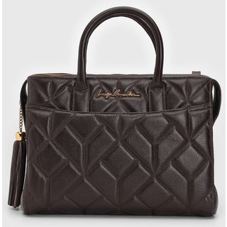 Bolsa Tiracolo Luiza Barcelos Alça Dupla Café