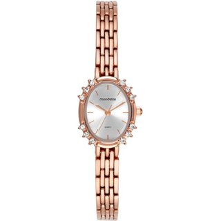 Relógio Feminino Oval Clássico Rose Mondaine