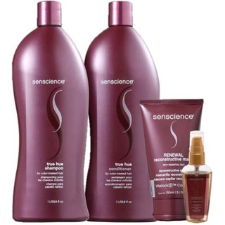 Senscience True Hue Duo 1L True Hue Color Oleo 55ml e Renewal Mask 150ml