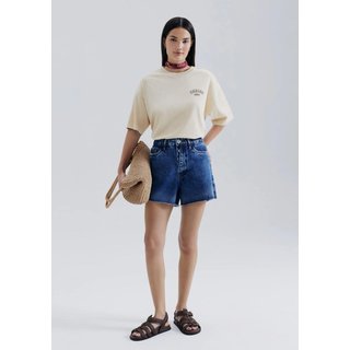 Shorts Jeans Feminino Barra A Fio