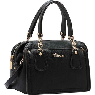 Bolsa Feminina Chenson Original Ferragem Chic Baú Preto 3485018