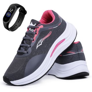 Tênis Esportivo Bia Ramos Caminhada Academia Feminino Confortavel Grafite + Relógio