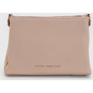 Bolsa Média Feminina Jorge Bischoff Alça Larga Rosa