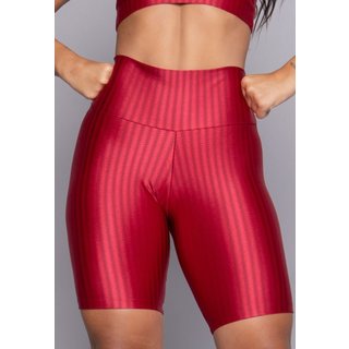 Bermuda New Zig Ciclista Fitness 3D Ikat Feminina Vermelho