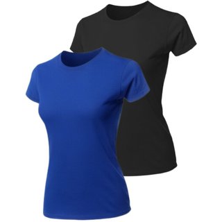 Kit 2 Camisetas Femininas Th6 Algodão Premium Lisas Casuais