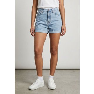 Shorts Feminino Calvin Klein Jeans Mom 5 Pockets Azul