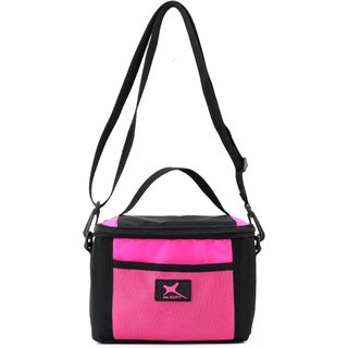Bolsa lancheira Térmica Mr. Gutt Fitness Transversal Preto/Rosa