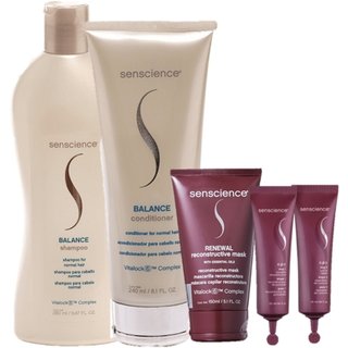 Senscience Balance Home Care Duo CPR Tratamento Reconstrutor 25ml e Renewal Mask 150ml