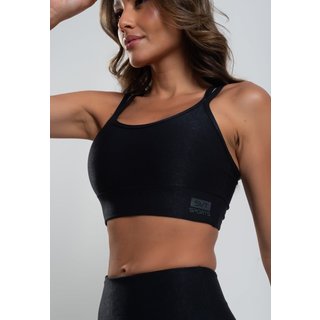 Top Suplex Wonder Gloss Decote Com Tiras Salvatore Fashion Preto