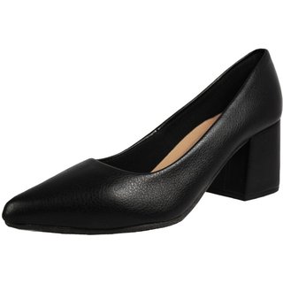 Scarpin Salto Baixo Grosso Luiza Sobreira Preto Mod. 2208