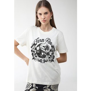 Camiseta Feminina Farm Estampada Off-White