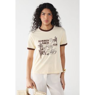 Blusa Feminina Dress To Silk Memories Off-White