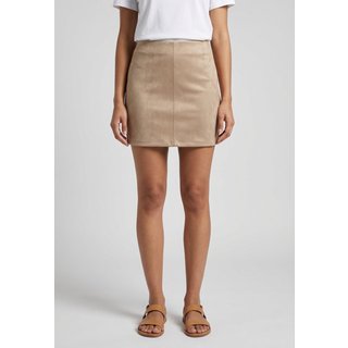 Saia Feminina Lez a Lez Fit Suede Bege