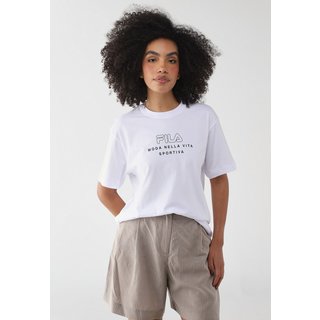 Camiseta Fila Oversized Vita Outline Branca