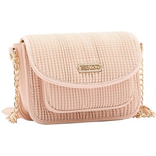 Bolsa Feminina Chenson Textura Soft Rosa 3484741