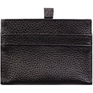 Porta cartões de couro liso Ianna 8x10cm - Preto