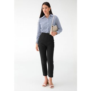 Calça De Alfaiataria Levosch Cintura Alta Preto