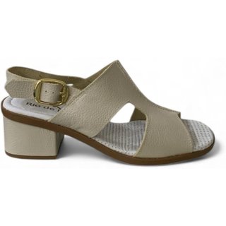 Sandália Feminina de Couro Rio de Luz 8140 Off White
