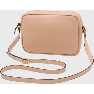 Bolsa Transversal Couro Mariart Maxi Jeri Creme
