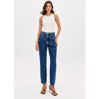 Calça Jeans Luna Mom Cintura Super Alta Lança Perfume