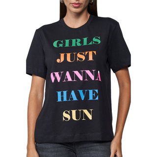Camiseta Colcci Sun Pr25 Preto Feminino