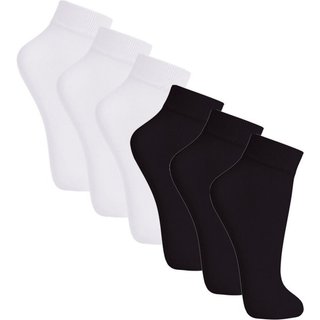 Kit com 6 Meias Soquete Fio 20 Loba 5530-001 Preto