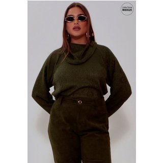 BLUSÁO TRICOT MAIS GATA VERDE MOSS Gatabakana
