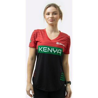 Camiseta Feminina HUPI Kenya Pace, Cor: VERDE/AMARELO, Tamanho: G Verde