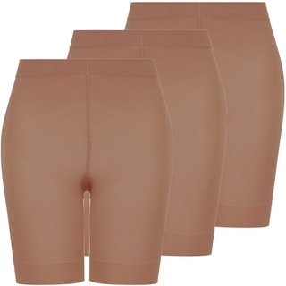 Kit com 3 Shorts Feminino Modelador Up Line Loba 5690-018 Bege