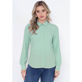 Camisa Intens Manga Longa Crepe Verde