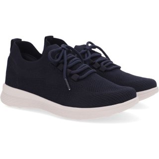 Tênis Feminino Usaflex Slip On Tecido Tricot Com Cadarço New Blue