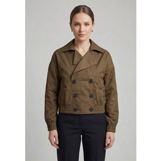 Jaqueta Feminina Hering Cropped Marrom