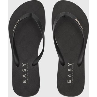 Chinelo Feminino Lança Perfume Tiras Logo Preto
