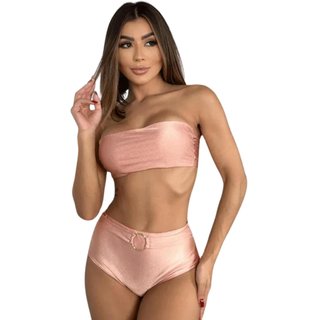Biquíni Hot Panties Tomara que Caia Básico Liso Carol Rosê