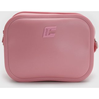Bolsa Feminina Colcci Média Logo em Alto-Relevo Rosa Lil