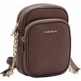 Bolsa Feminina Chenson Original Transversal Marrom 3484934
