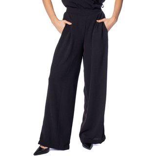 Calça Feminina Giraffe Pantalona com Pregas Preto