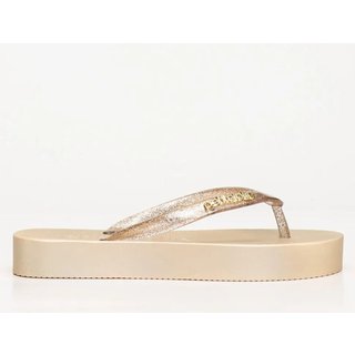 Chinelo Feminino Fresh Up Glitter Ouro Light Petite Jolie PJ7705