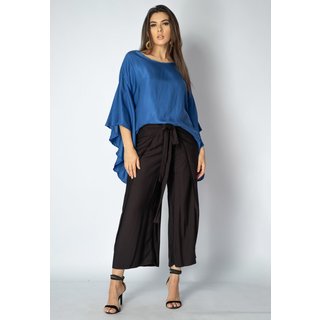 Calça Envelope Amazonia Vital Dueré Pantacourt Viscose Preta