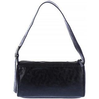 Zaya - Bolsa Baguete Minimalista Preto Preto