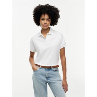 Polo Regular com Logo Bordado Branco