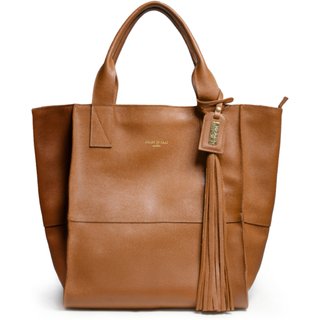 Bolsa Feminina Em Couro Tiracolo Caramelo "Liandra Giroto"""