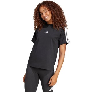 Camiseta Algodão Essentials Três Listras Preto