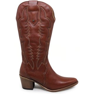 Bota Nashville Couro Mogno - NAS004