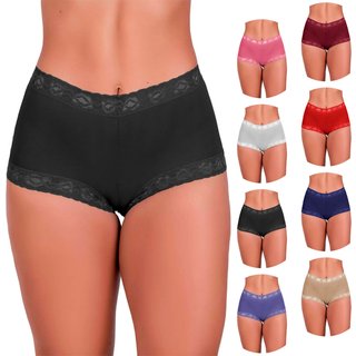 Kit 10 Tanga Tetê Variedades Shortinho Cintura Altura Detalhes em Renda
