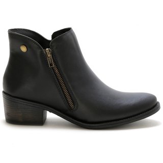 Coturno Feminino Lavini Bota Inverno Cano Curto Preto