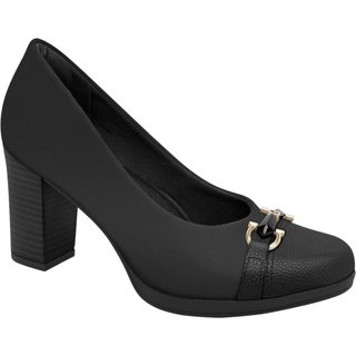 Sapato Salto Alto Piccadilly 130234 Feminino - Preto