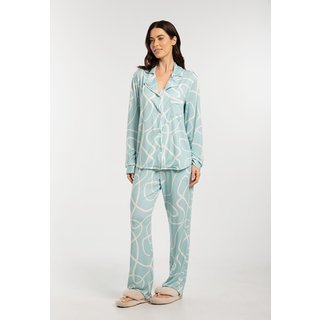 Conjunto Pijama Feminino Aberto Longo Confort Dreams