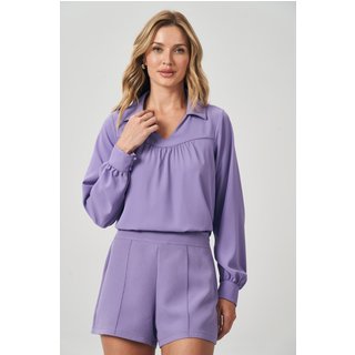 Blusa com Gola Feminina Acostamento